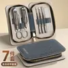 Set de Cortaúñas de Alta Gama 7 Piezas Cortauñas de Acero Inoxidable Regalo de Negocios Herramientas de Manicura de Alta Gama para Cortar Uñas