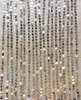 Adereços de Casamento Decoração de Casamento Dourado Prata Vermelho Azul Cor Champagne Lantejoulas Laser Cortinas de Fio