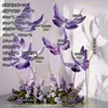 Adereços de Foto da Moda Arte em Ferro Borboleta Grande Decoração 3D Display Arte em Papel Arranjo de Corredor de Floricultura Enfeites