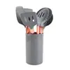 Manija Chapada en Cobre de Silicona Transfronteriza Utensilios de Cocina Resistentes a Altas Temperaturas Pala para Saltear Cuchara para Sopa Valla de Olla Doméstica Anti-rayaduras Pala para Fugas Venta al por Mayor