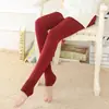 Venta al por mayor transfronteriza Otoño e Invierno Terciopelo Engrosado Talla Grande Fabricante de Leggings para Mujer Listos para Usar Abrigo Cálido con Pie Completo