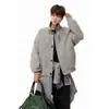 Chaqueta de cuero PU tie-dye estilo americano para hombre, colección de primavera, marca de moda, corte elegante y limpio, chaqueta de cuero corta tipo biker con cuello alto para hombre