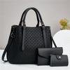 Bolso de Comercio Exterior Bolso de Gran Capacidad Bolso de Mujer 2023 Nuevo Bolso de Patrón Tejido a la Moda Juego de Varias Piezas Bolso de Viaje para Mujer