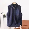 Chaleco unisex de otoño e invierno, duradero y versátil para exteriores, engrosado, cálido y resistente al frío, con cuello alto, para usar tanto por dentro como por fuera 13215