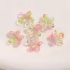 Acessórios de Aplique de Flor de Cinco Pétalas Acrílica Perolada Coloridos para Brincos Artesanais DIY, Capa de Celular e Acessórios de Pingente
