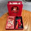 2026 Año del Caballo Mascota Caballo del Zodiaco Llavero Lindo Dibujo Animado Estilo Chino Colgante para Bolso Set Regalo Pequeño