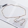 Accesorios de Cadena para la Cintura para Mujeres 2024 Nueva Tendencia Cadena Metálica Color Latón Cinturón de Cadena Decoración de Cadena para Suéteres, Faldas y Trajes