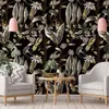 Pegatina de Pared Floral Romántica Autoadhesiva Papel Tapiz Resistente a la Humedad y al Moho Ecológico Lujo Ligero Decorativa para Pared de Dormitorio Armario Renovación