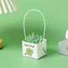 Bolsa de Mensajero Mancha Piel de Vaca Planta Suculenta Cartón Hecho a Mano DIY Impermeable Mini Suculenta en Maceta Regalo Cartón de Suculentas