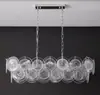Lustre de Vidro Murano Transfronteiriço Francês Retrô de Alto Padrão para Sala de Jantar Luz de Luxo Leve Luminárias de Arte para Quarto