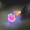 Cor Folha de Ouro 24K Rosa Cravo Dia dos Namorados Dia das Mães Festival Qixi Simulação Luminosa Flor Preservada
