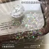 Lantejoulas Estrela Prata de Tamanhos Mistos Decorações para Nail Art Estrela Explosiva Coração Estrela de Cinco Pontas Adesivos Redondos para Decoração de Unhas