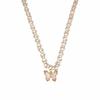 Cadena de clavícula con mariposa y perla romántica francesa, diseño industrial pesado exquisito, temperamento versátil, colgante de mariposa de estilo dulce.