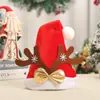 Regalos de Navidad Pegatinas de Navidad Sombreros de Navidad de Dibujos Animados Papá Noel Muñeco de Nieve Reno Sombreros Brillantes Decoraciones para Fiestas