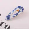 Amazon Explosiones Clip de Pelo de Acrílico Acetato Clip Colgante Geométrico para Mujer Clip Lateral Cuadrado Hueco Clip de Presión Accesorios para el Cabello Al por Mayor