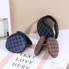 Orejeras a cuadros de boutique, orejeras cálidas de invierno, orejeras para hombres y mujeres, orejeras de protección auditiva anticongelantes, orejeras de estilo coreano, venta al por mayor