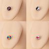 Comercio Electrónico Barra Recta de Acero Inoxidable Clavo para Lengua Rosca Externa Varios Colores Goteo de Aceite Anillo para Lengua Piercing Joyería