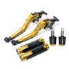 Aplicable para Yamaha FZ6R/N/S FZ8 Palancas de Freno y Embrague Plegables Modificadas Manillar Puños Manillar Topes de Manillar