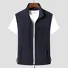Chaleco para Hombre Primavera y Otoño 2024 Nuevo Chaleco Delgado para Hombre de Mediana Edad y Mayor Chaleco de Bolsillo para Hombre Primavera y Otoño Chaleco para Hombre