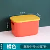 Caja de almacenamiento para el hogar de escritorio con tapa de plástico para artículos varios, bocadillos, cosméticos, cesta de almacenamiento, caja organizadora de ropa