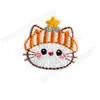 Parches lindos de gatito bordados del fabricante en stock, insignias bordadas por computadora, parches decorativos para ropa y sombreros de niños