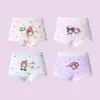 Calzones de algodón puro para niñas, transpirables, con diseño de caricaturas, tipo triángulo, para niñas jóvenes y mayores