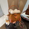 Bolsa de Balde Vintage Transfronteiriça 2026 Novo Início de Outono Versão Coreana Ins Versátil Ombro Transversal Bolsa Pequena de Pelúcia para o Trabalho