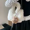 Bolso de felpa para mujer moda cadena de un solo hombro simple para ir al trabajo nuevo cruzado otoño 2026 sentido nicho