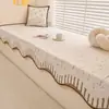 Alfombrilla de terciopelo medio para mirador, Alfombrilla especial de alta gama para mirador de dormitorio principal, Alfombrilla para mirador de balcón, Universal para todas las estaciones, Lavable a máquina
