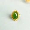 Accesorios de Jade Hetian Incrustados Cuentas Espaciadoras Huecas para Manualidades Cuerda de Borla Accesorios de Diseño de Cuentas Adornos para Manos Hojas de Jade Adorno con Agujero