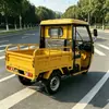 Triciclo de Carga Cubierto Amarillo Alimentado por Combustible para Comercio Exterior, Transporte Transfronterizo de Carga y Pasajeros, Tuk-tuk de Exportación al por Mayor