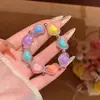 Pulseras de corazón color dopamina para mujer, diseño de nicho versátil, pulseras dulces y modernas, joyería popular al por mayor en línea