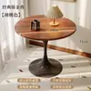 Mesa de comedor pequeña para apartamento mesa de balcón para el hogar mesa redonda tulipa mesa de comedor para tienda de té de leche mesa de negociación mesa redonda pequeña de restaurante