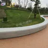 Borde de jardín de flores artificiales hecho a medida, banco de parque de terrazo de piedra, asiento de plástico reforzado con fibra de vidrio, banco de hormigón visto