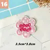 Flor de Carita Sonriente Curación Bordado Autoadhesivo Stickers. Decoración Transfronteriza para Cuaderno, Computadora, Teléfono, Ropa DIY