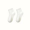 Meias Zhuji Masculinas Brancas de Cano Médio Quatro Estações Casal Anti-odor Respiráveis Absorventes de Suor Meias Esportivas Meias Curtas Meias Masculinas de Algodão