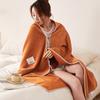 Sean Blanket Industry 2025 Nuevo Manta Chal de Color Sólido Liso Manta Chal de Terciopelo Gofrado Versión AB de Doble Cara Dropshipping
