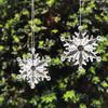 Flocos de Neve Acrílicos Altamente Transparentes, Decoração de Floco de Neve Simulada, Decoração de Hotel Casa Casamento, Pingente de Exibição para Shopping