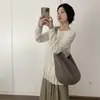 Bolsa de Hombro 2026 Nueva Bolsa de Otoño e Invierno para Mujer Estilo Perezoso 2026 Lana Bolso de Hombro de Gran Capacidad para Viajes