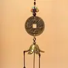 Loja de Sino de Metal Criativo Lijiang Yunnan Sino Feng Shui Sino de Vento de Cobre Decoração Suspensa Decoração de Porta Estilo Flor Camada Única Seis Sinos