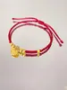 [deseo] nueva cuerda de mano con cierre ruyi estilo chino retro este año cuerda roja para regalar a la novia regalo de San Valentín pulsera