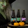 Pegatinas para Botella de Agua de Nueva Decoración de Halloween Europea y Americana, Etiquetas Adhesivas para Decoración de Copas de Vino y Botellas de Bebida del Festival de Fantasmas de Terror