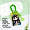 Nuevo estilo tarjetero para niñas, gafete de identificación de estudiante, funda para tarjeta con cordón para cuello anti-pérdida, protector de tarjeta de identificación unisex, estuche rígido