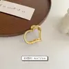 Horquilla de Aleación Personalizada de Fábrica con Pedrería Grande Pinza Geométrica de Gama Alta Pinza de Tiburón Broca Adhesiva Decoración