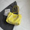 Bolso de lona para mujer, novedad de verano 2024, con rayas de colores, combinable con todo, de un solo hombro, de gran capacidad