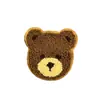 Chengyi Bordado de Computadora Peluche Bordado Oso Parche Grande Parche Termofusible para Planchar Parche de Accesorios para Ropa