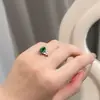 Anillo de Plata de Ley 925 Súper Hada Mariposa Montura Diamante de Alto Carbono Corte Flor de Hielo Colorida Anillo de Hada Nicho Ins Joyería Estilo Europeo y Americano
