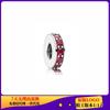 Pan's Pandora Cobre Branco Prateado Coração Separador Trevo de Quatro Folhas Pequeno Berloque Pulseira Contas de Pulseira Moda