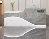 Mostrador de bar, escritorio de recepción moderno pintado, mostrador de tienda, mostrador de bar, mostrador de caja de salón de belleza, escritorio de recepción para pequeñas empresas
