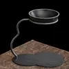 Infusor de té sin perforaciones, infusor de té de taza de ceremonia de alta gama, separador integrado de té y agua, filtro de piedra mineral, soporte para preparar té